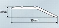 Vyrovnávací profil stříbro elox 8 mm/270 cm