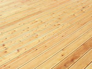 Dřevěná terasová podlaha - ilustrační obrázek
