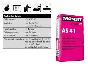 Thomsit AS 41 Kalciumsulfátová samonivelační stěrka